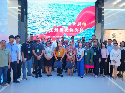 太平洋島國及印度洋地區(qū)航運(yùn)業(yè)務(wù)與海事管理研修班一行到馬尾造船實(shí)地學(xué)習(xí)考察